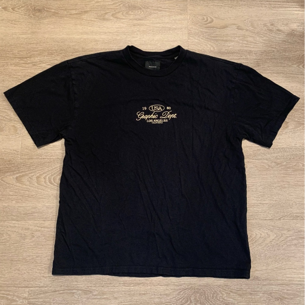 PacSun Black T-Shirt Size L